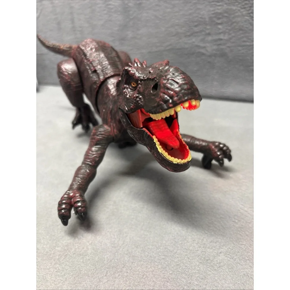 Dinosaur Toy Roars Runs On Wheels Lights Up USB-C Rechargeable Jurassic Park